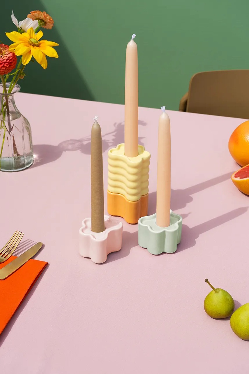 Διακοσμητικό κηροπήγιο Octaevo Flora 7,5 x 8,5 x 6,5 cm φωτογραφία