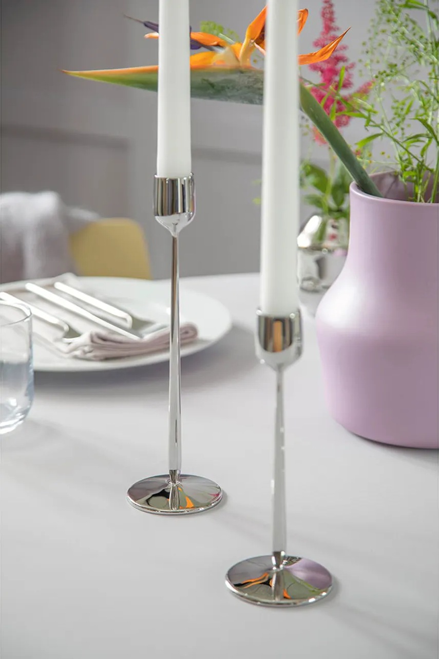 Διακοσμητικό κηροπήγιο Gense Dorotea 7 x 23 cm χρώμα: γκρι φωτογραφία