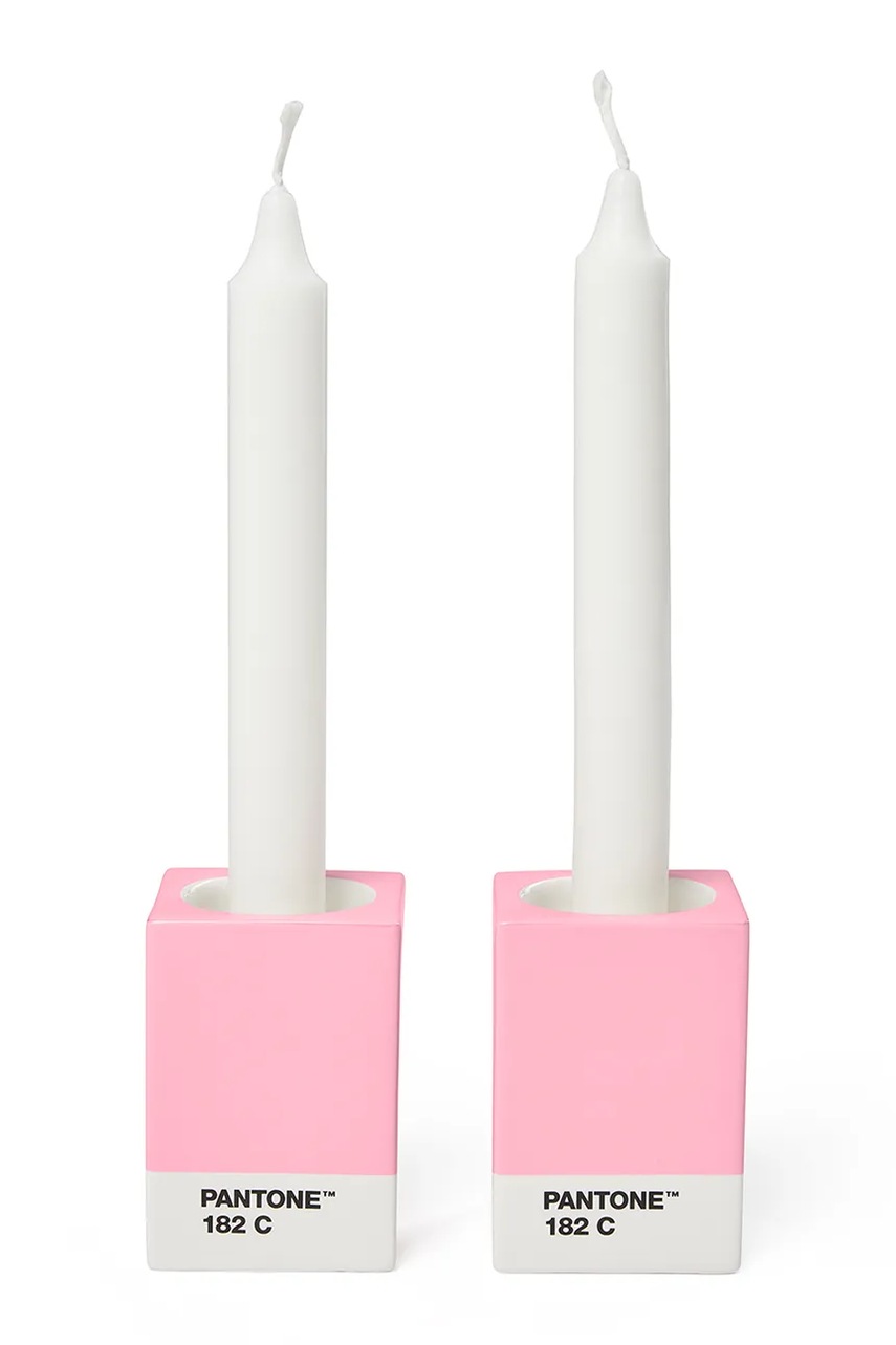 Διακοσμητικό κηροπήγιο Pantone 7,8 x 5,5 cm 2-pack χρώμα: ροζ φωτογραφία