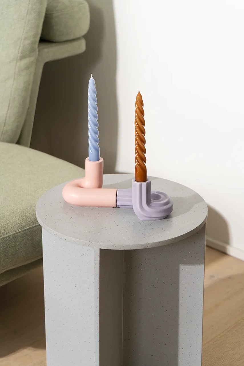 Διακοσμητικό κηροπήγιο Octaevo Templo 11 x 8,5 cm χρώμα: ροζ φωτογραφία