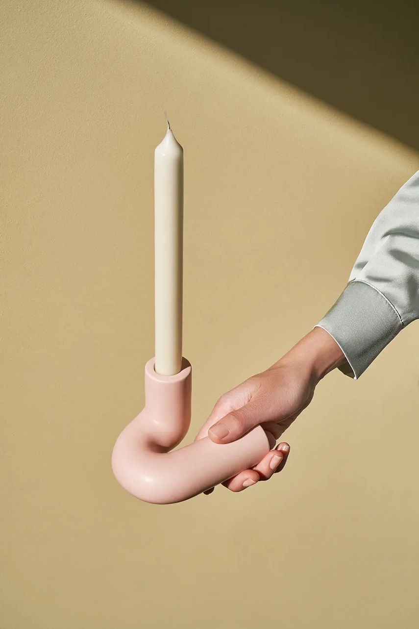 Διακοσμητικό κηροπήγιο Octaevo Templo 11 x 8,5 cm χρώμα: ροζ φωτογραφία