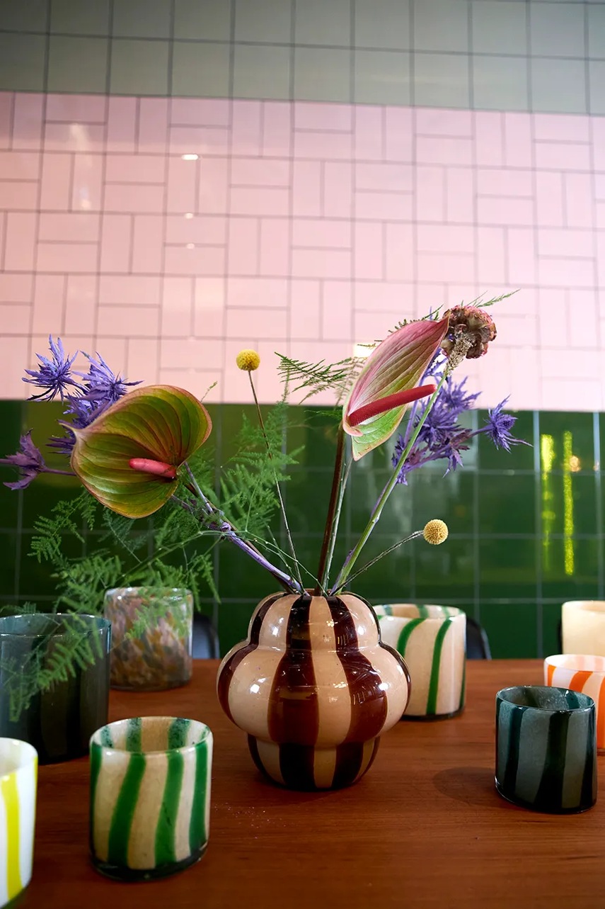 Byon διακοσμητικό βάζο από χρωματισμένο γυαλί 22 x 20 cm φωτογραφία