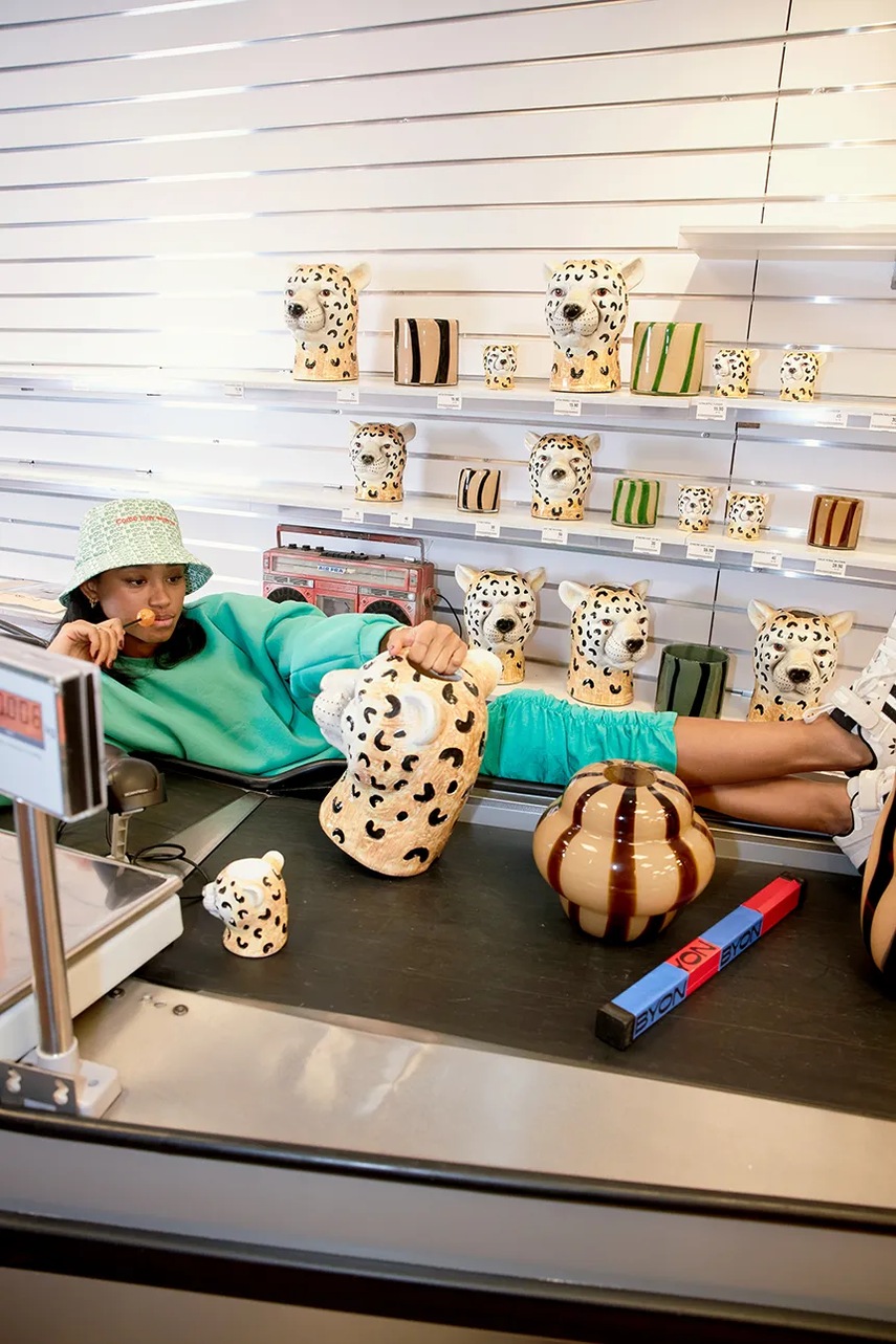 Byon διακοσμητικό βάζο από χρωματισμένο γυαλί 22 x 20 cm φωτογραφία