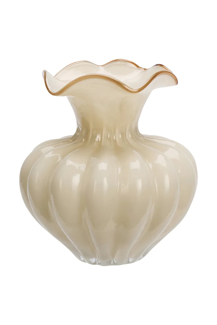 Madam Stoltz váza dekorativní z barevného skla 23 x 24 cm