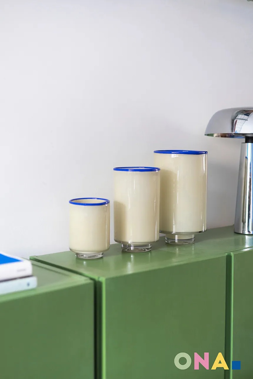 ONA βιβλιοστάτης διακοσμητικός από χρωματισμένο γυαλί 15 x 26 cm φωτογραφία