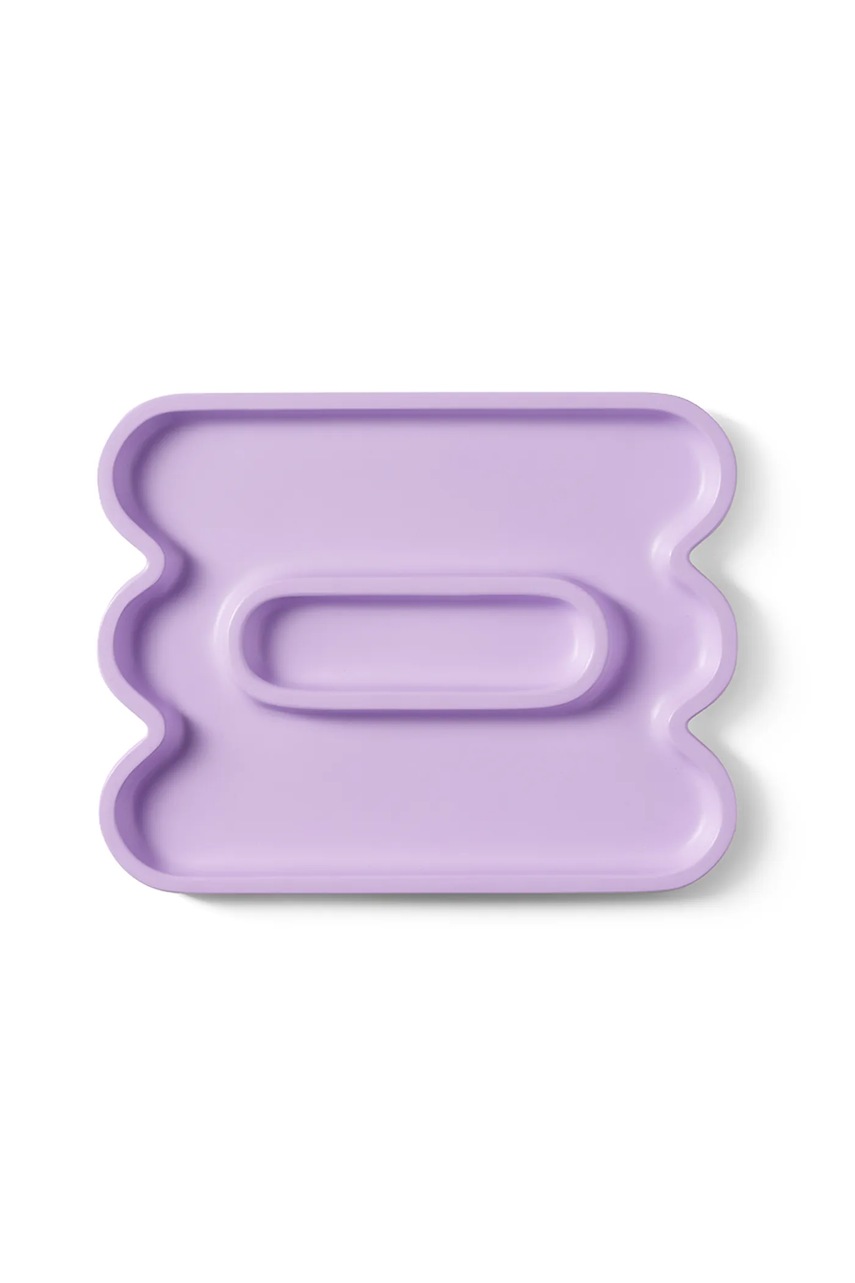 Octaevo δίσκος διακοσμητικός με κεραμικό 15 x 20 cm OCATEL.21 μωβ ONE SIZE