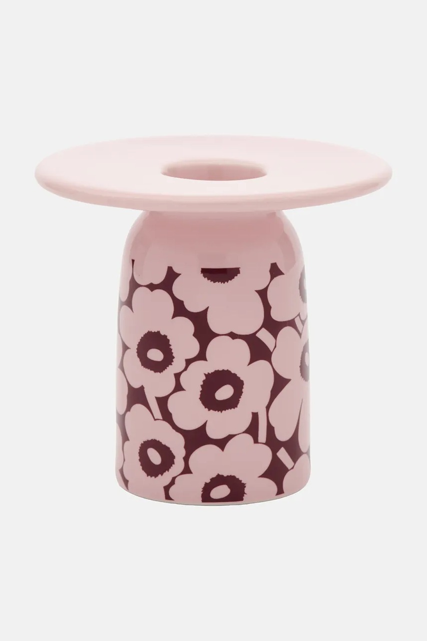 Marimekko svijećnjak ukrasni od kamenine 8 x 8 cm