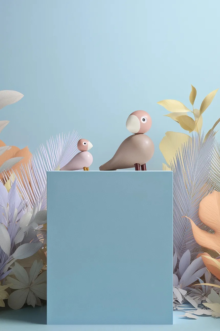 Kähler σετ διακοσμητικών φιγούρων διακοσμητικό ξύλινο 11 cm φωτογραφία