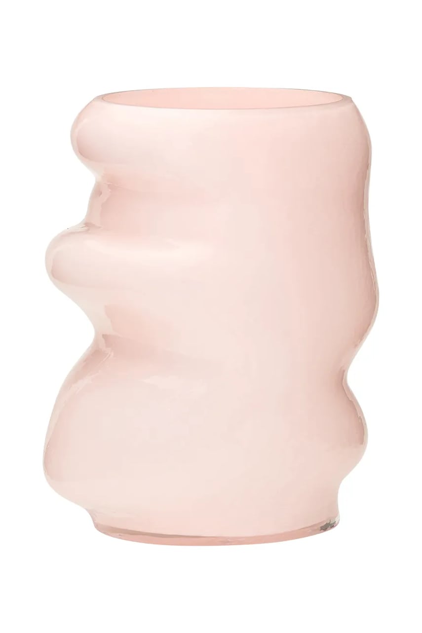 Hübsch vază decorativă din sticlă colorată 20 x 16 x 25 cm