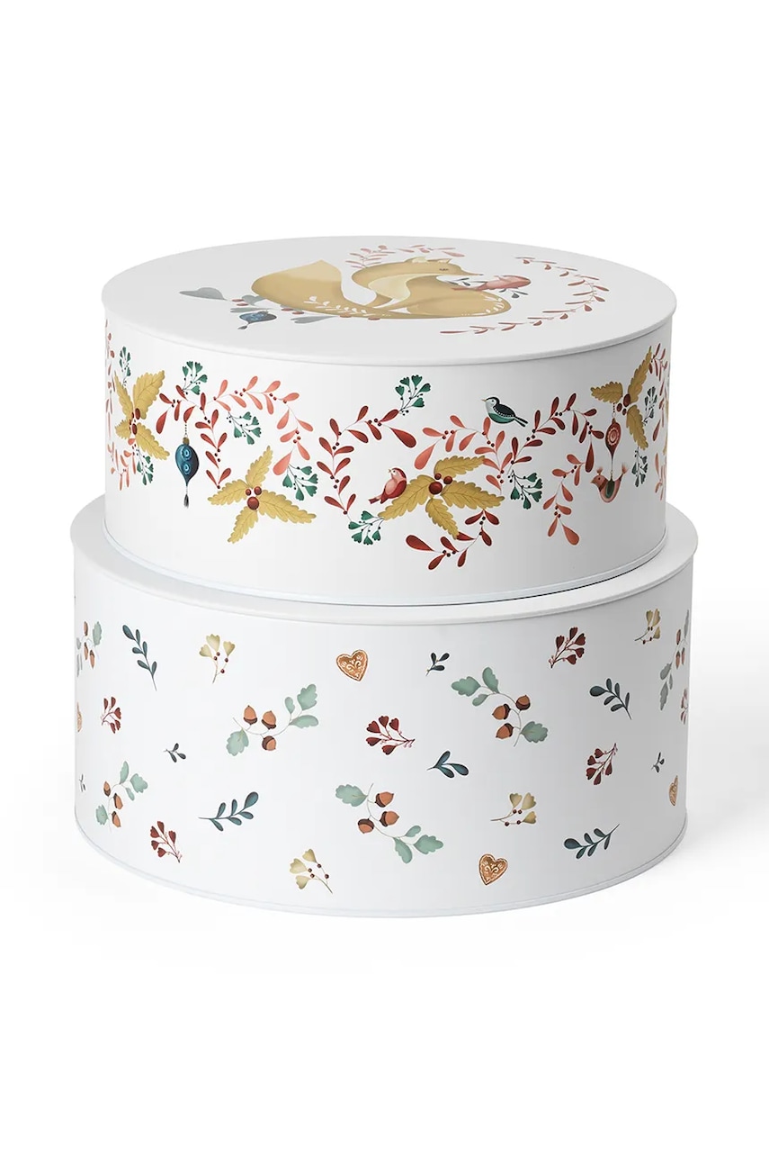 Rosendahl set recipiente de depozitare cu capace Grand Cru Cottage 2-pack culoarea alb