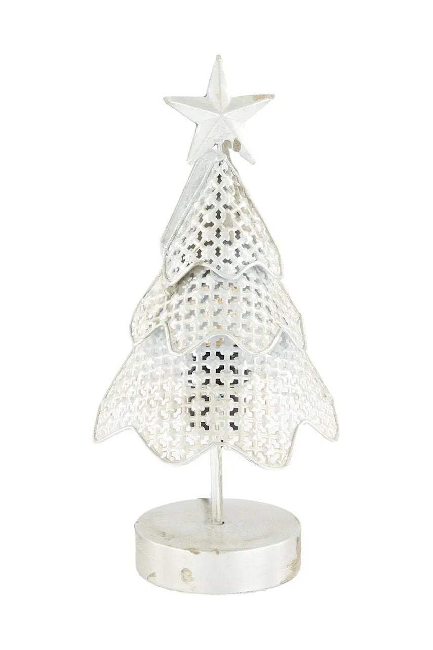 Декоративная светодиодная елка home & lifestyle 17 x 16,5 x 38 cm цвет серый Декоративная светодиодная елка home & lifestyle 17 x 16,5 x 38 cm цвет серый