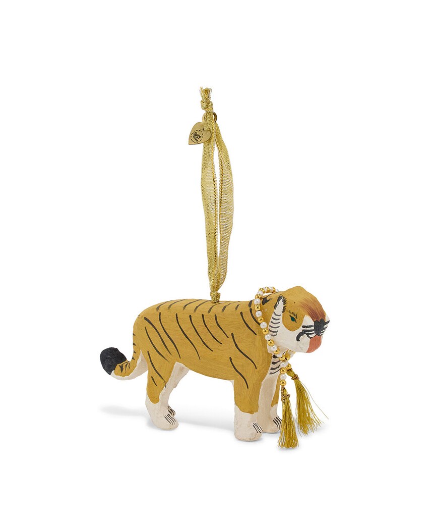 Doing Goods glob de crăciun Tinsel Tiger Ornament