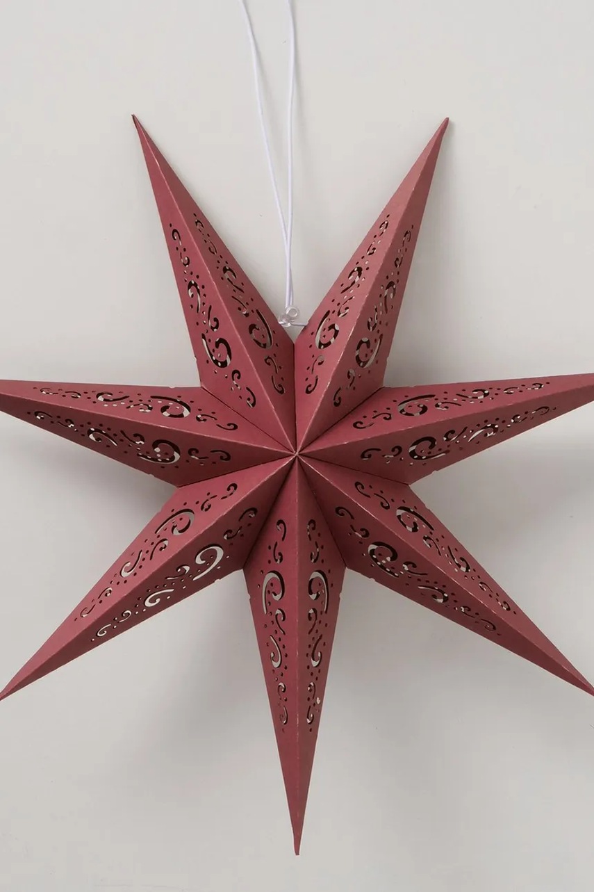 Στολίδι Boltze Kassina 16,5 x 50 cm χρώμα: μπορντό φωτογραφία