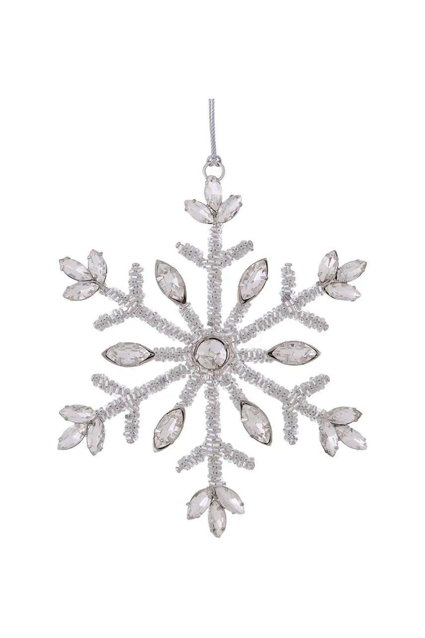 Boltze pandantiv de Crăciun Salju 5,5 cm culoarea gri Boltze pandantiv de Crăciun Salju 5,5 cm culoarea gri