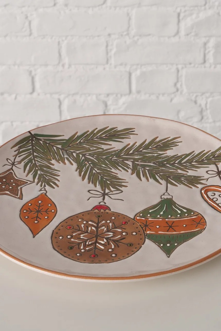 Διακοσμητικό πιάτο Boltze Franjo 28,4 cm χρώμα: πολύχρωμο φωτογραφία