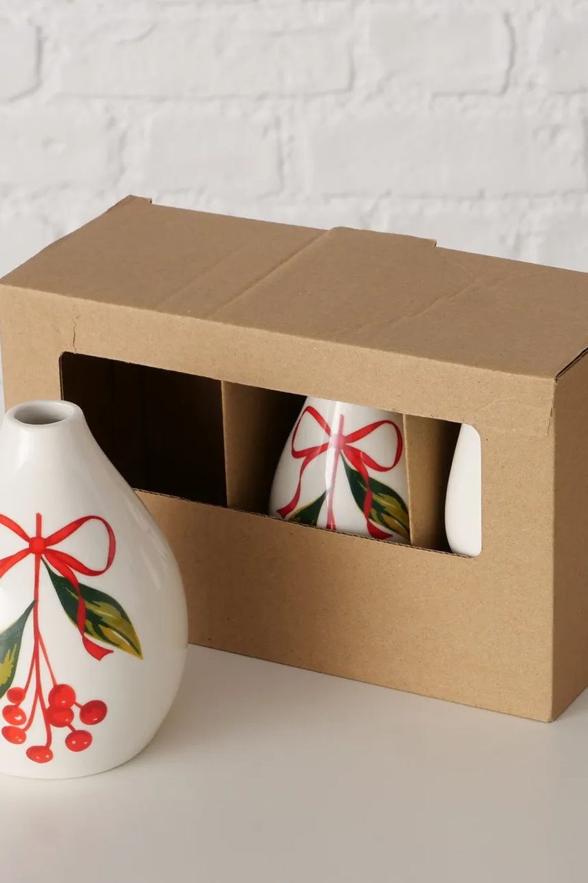 Διακοσμητικό βάζο Boltze Noelle 12 cm 3-pack φωτογραφία