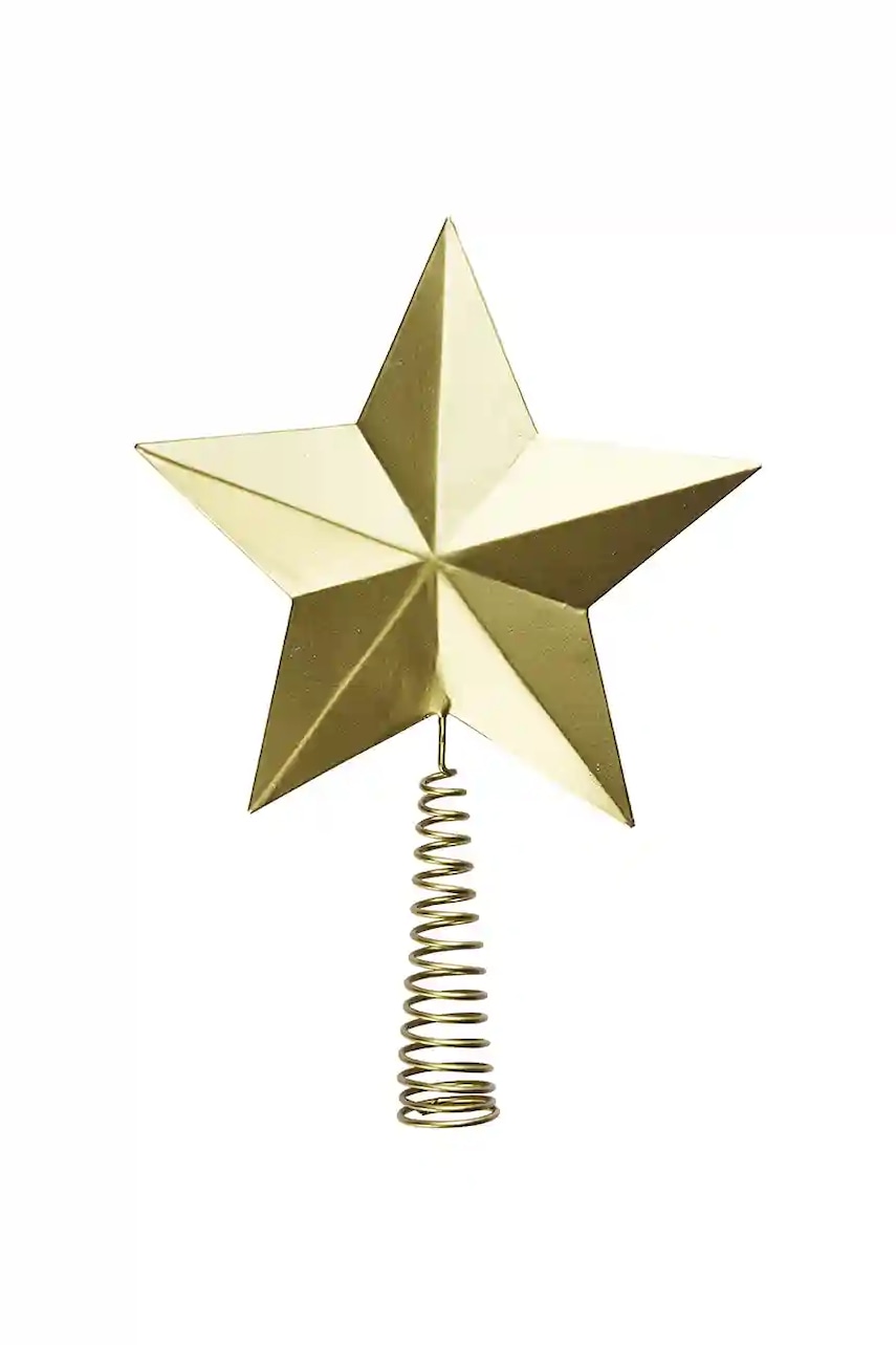 Madam Stoltz glob de crăciun 17 x 24 cm culoarea galben