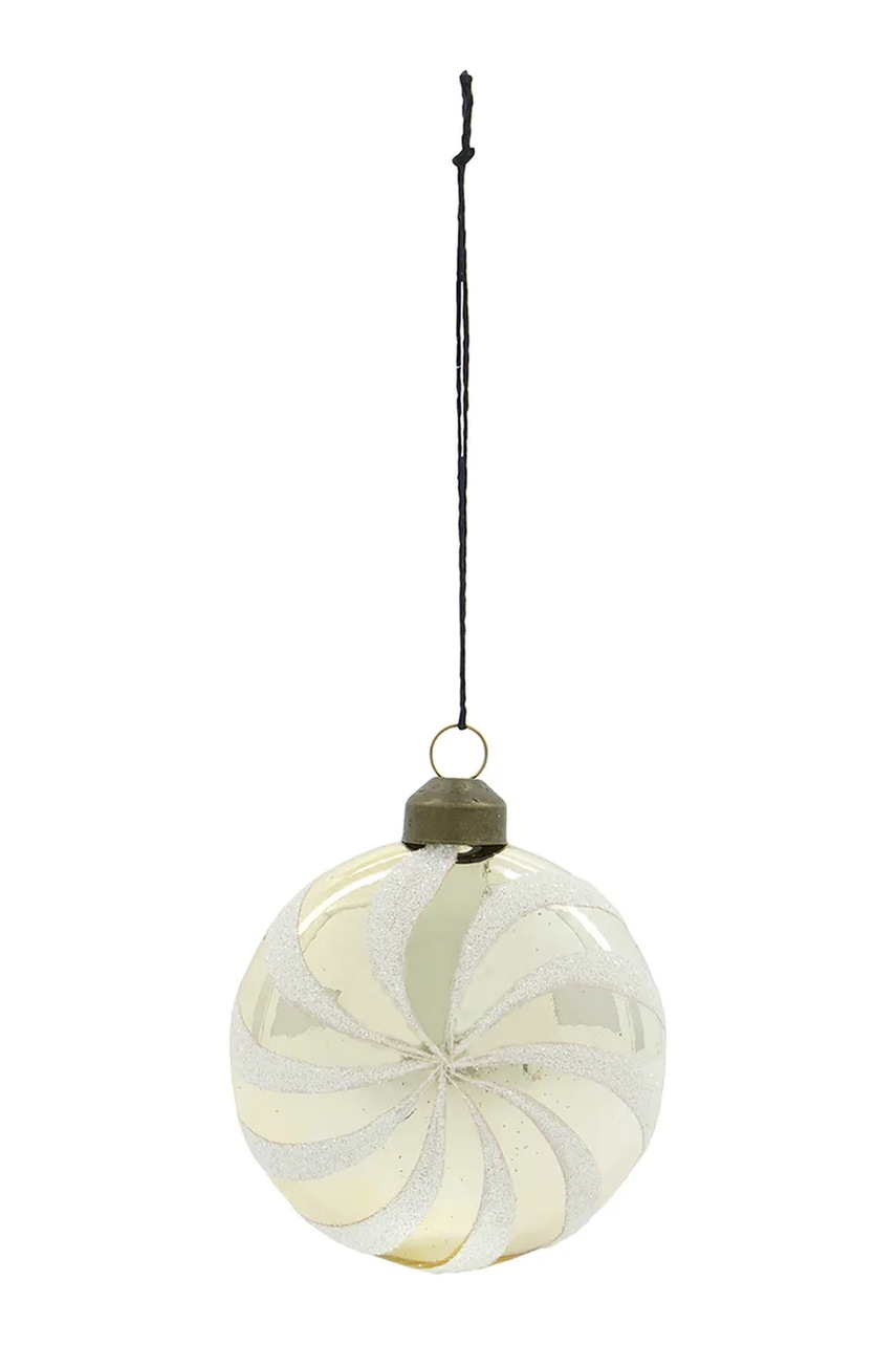 Σετ χριστουγεννιάτικες μπάλες House Doctor HDDelic Jyle 8 cm 4-pack χρώμα: μπεζ φωτογραφία