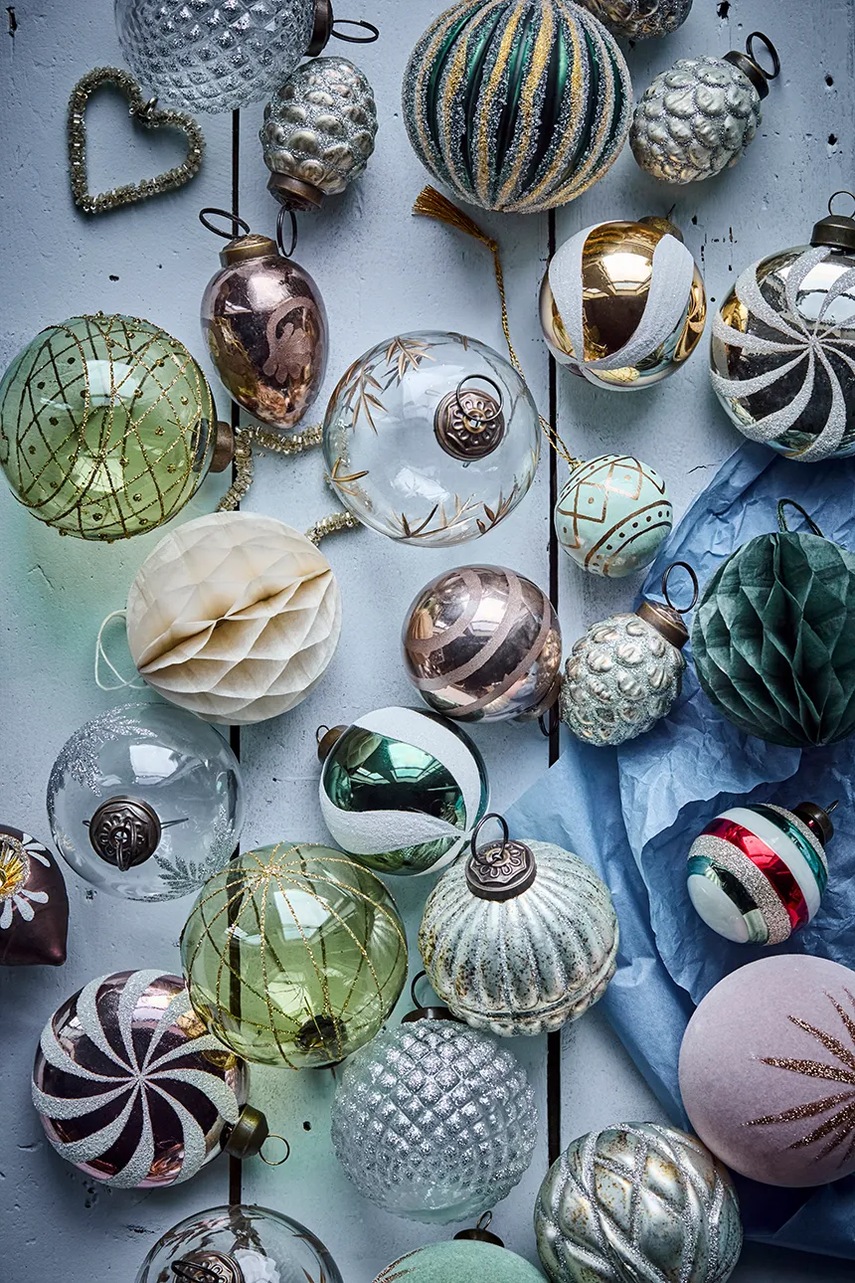 Σετ χριστουγεννιάτικες μπάλες House Doctor HDDelic Jyle 8 cm 4-pack φωτογραφία