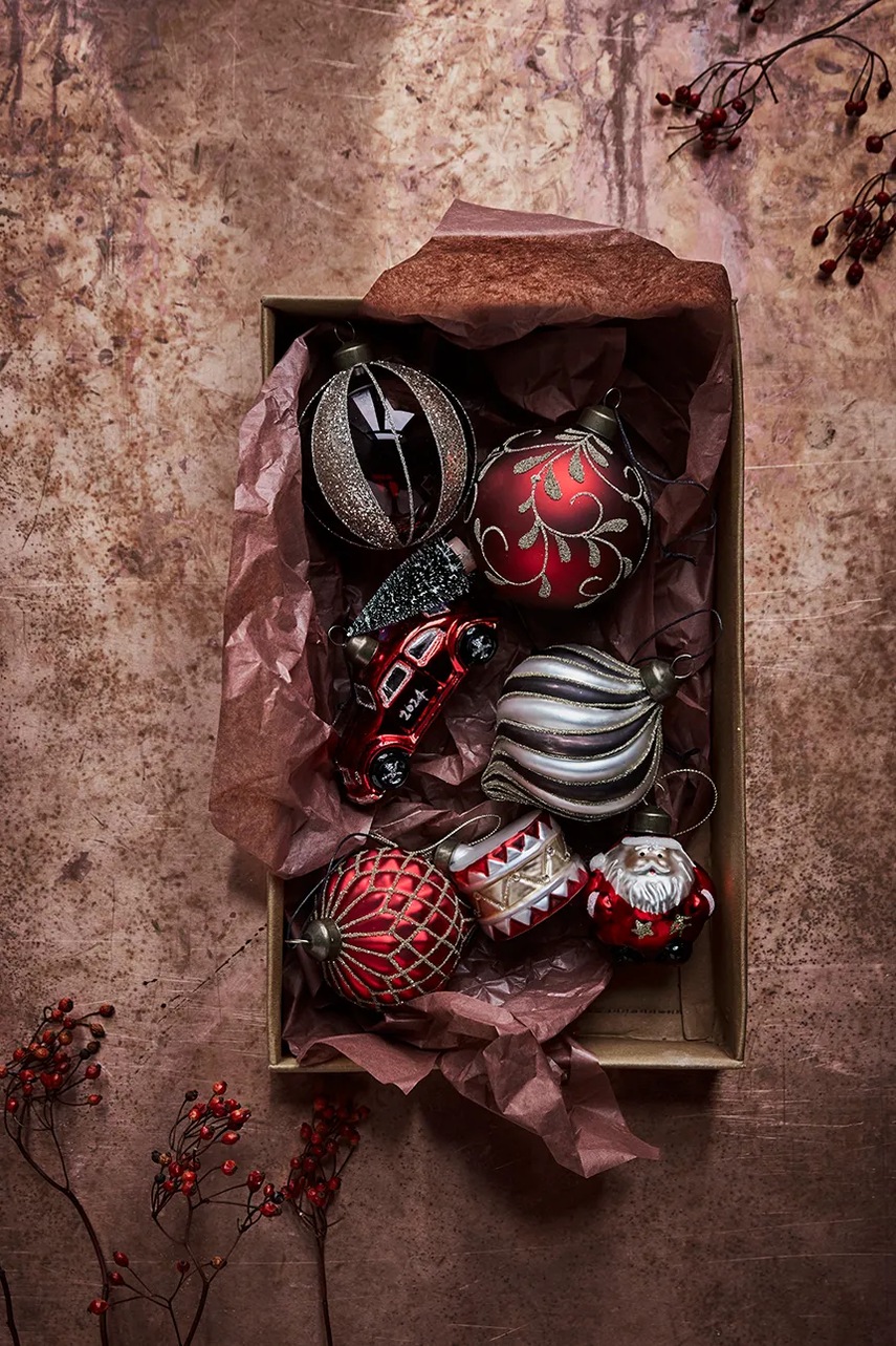 Σετ χριστουγεννιάτικες μπάλες House Doctor HDKlaw 7 x 5,5 cm 4-pack φωτογραφία