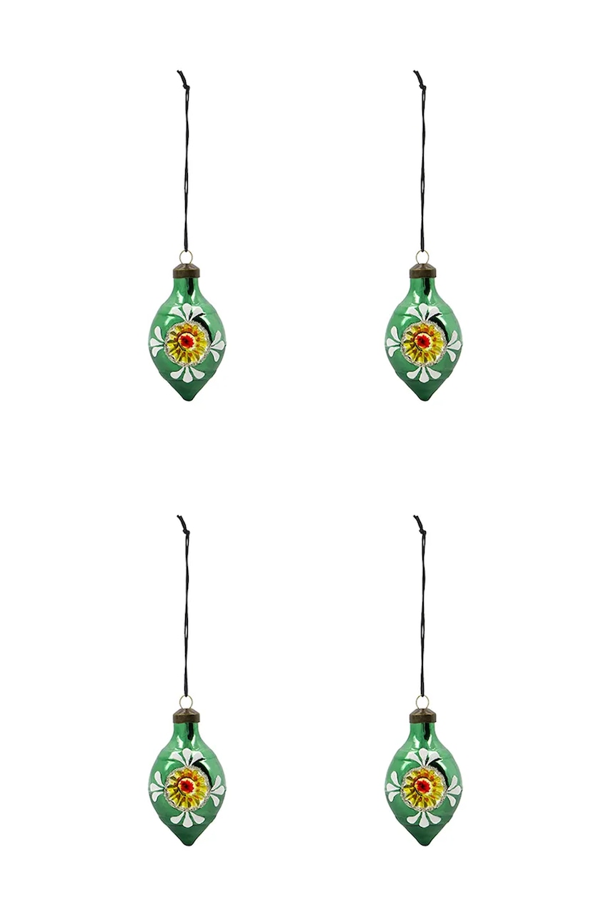 House Doctor set de globuri de crăciun HDNostal 9,3 x 4,9 cm 4-pack