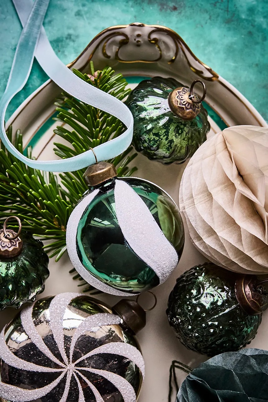 Σετ χριστουγεννιάτικες μπάλες House Doctor HDTwister 6 cm 4-pack φωτογραφία