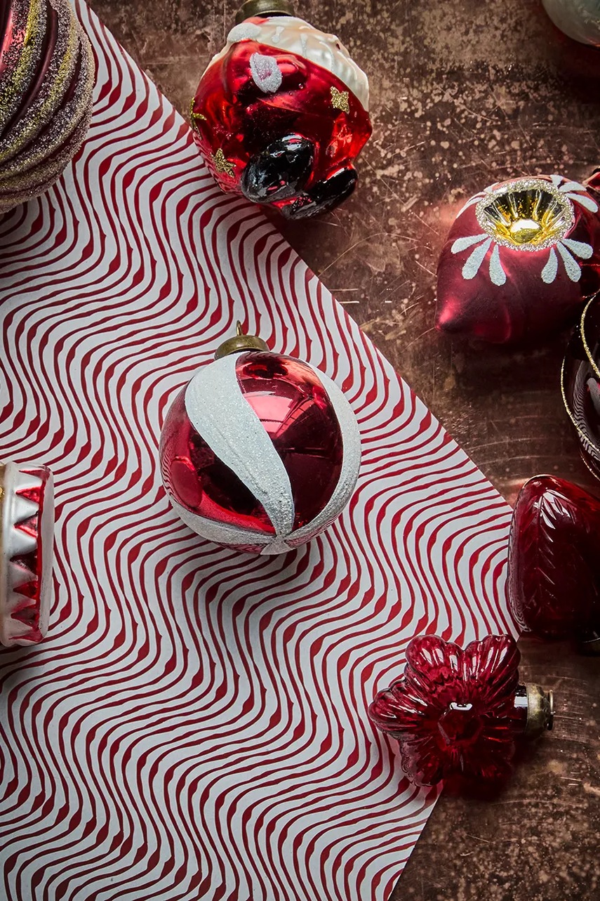 Σετ χριστουγεννιάτικες μπάλες House Doctor HDTwister 6 cm 4-pack φωτογραφία