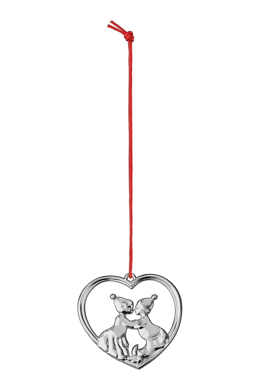 Rosendahl pandantiv decorativ Kissing Elves 6,5 cm culoarea gri