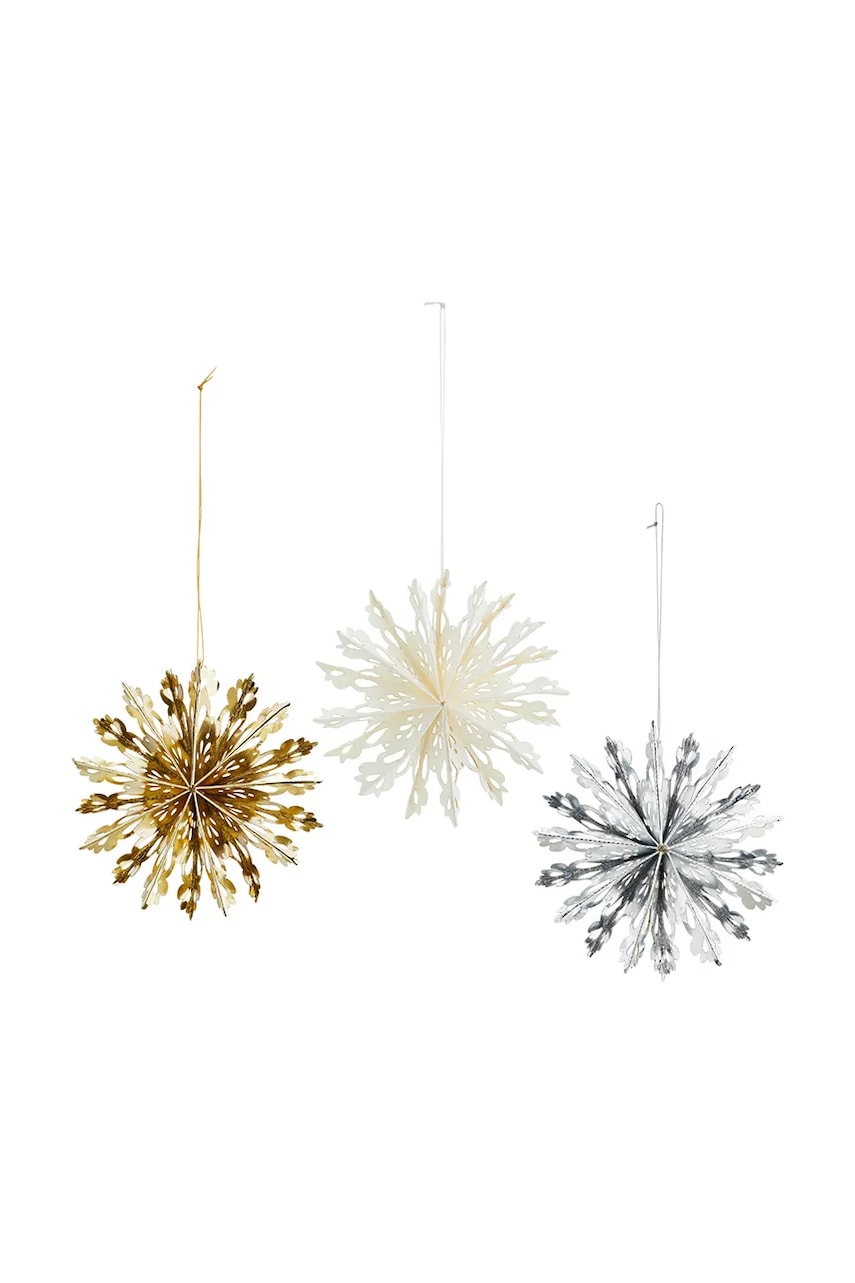 Madam Stoltz pandantiv de Crăciun 10 cm 3-pack Madam Stoltz pandantiv de Crăciun 10 cm 3-pack