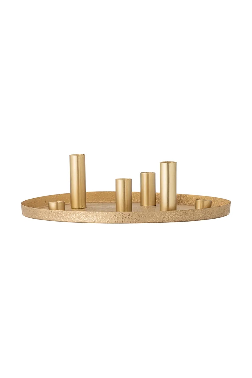 Bloomingville sfeșnic decorativ Maxime 30 x 8 cm culoarea galben