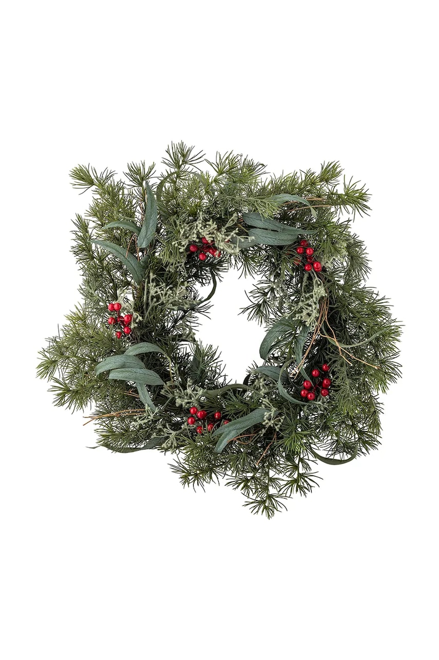 Bloomingville coroană de crăciun Pine Wreath 60 x 12 cm culoarea verde