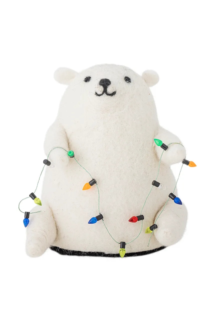 Bloomingville lampă decorativă 14 x 15 x 12 cm culoarea alb