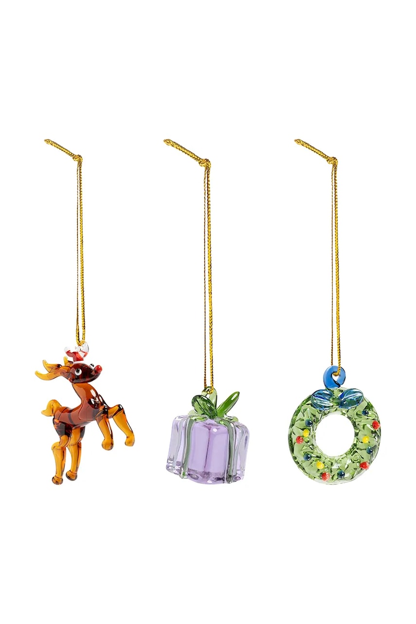 &k amsterdam pandantiv decorativ merry 3-pack