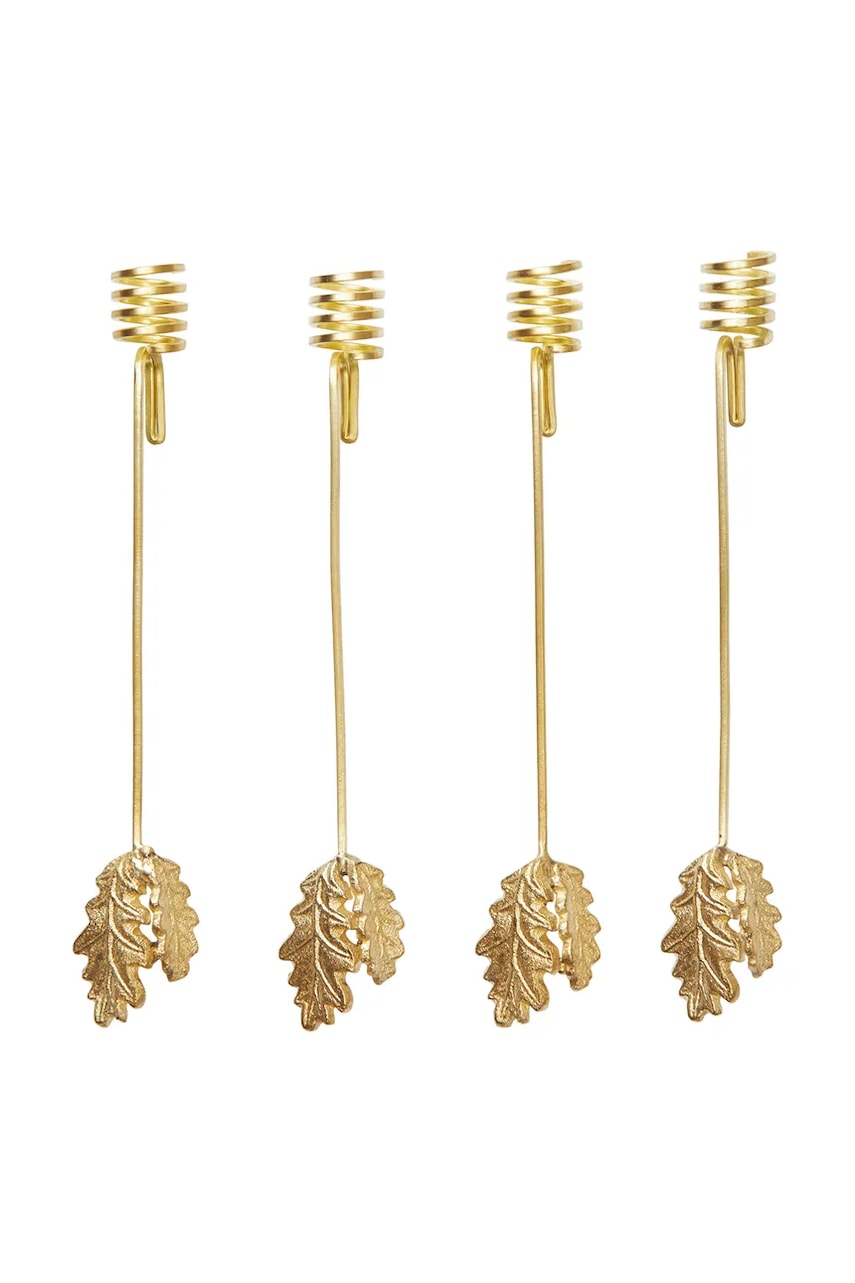 ferm LIVING sfesnic decorativ 4-pack culoarea galben