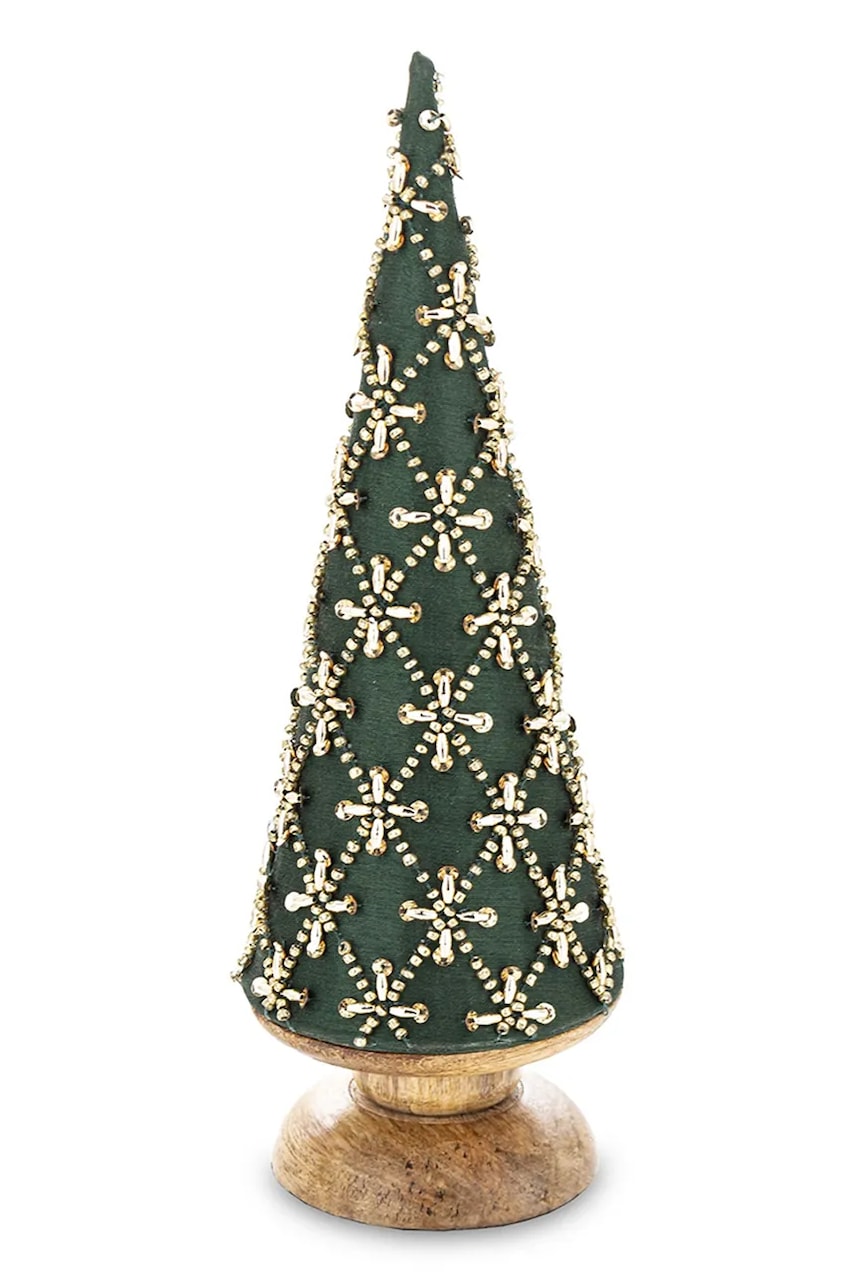 home & lifestyle pom de crăciun decorativ 30 x 10 x 10 cm culoarea verde