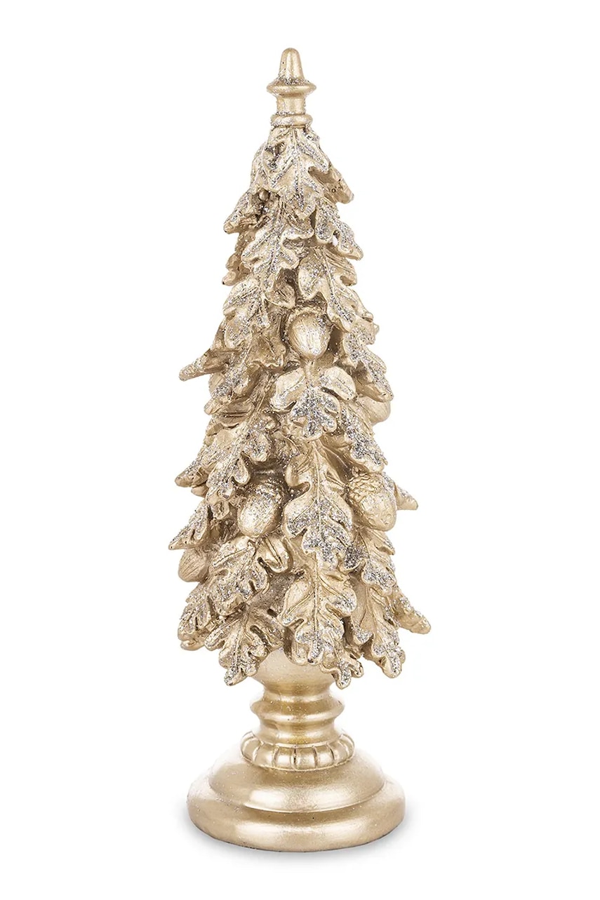 pom de crăciun decorativ 25 x 7,5 x 7,5 cm culoarea galben