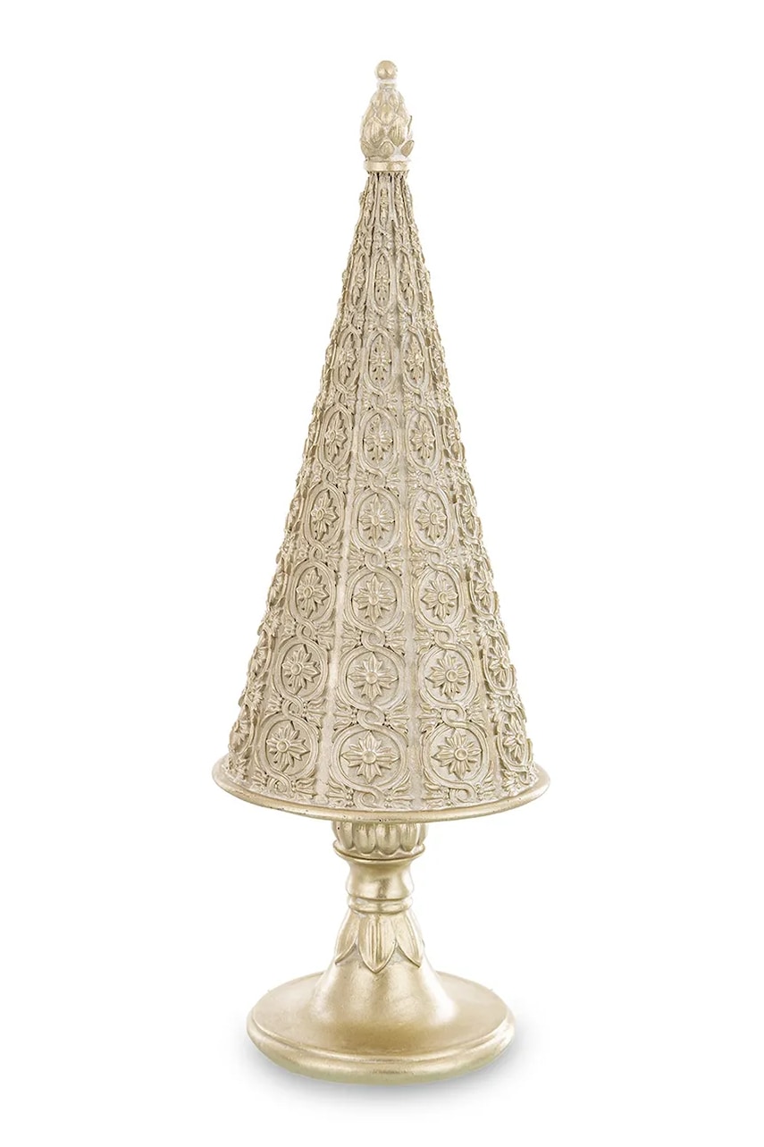 pom de crăciun decorativ 31 x 10 x 10 cm culoarea galben