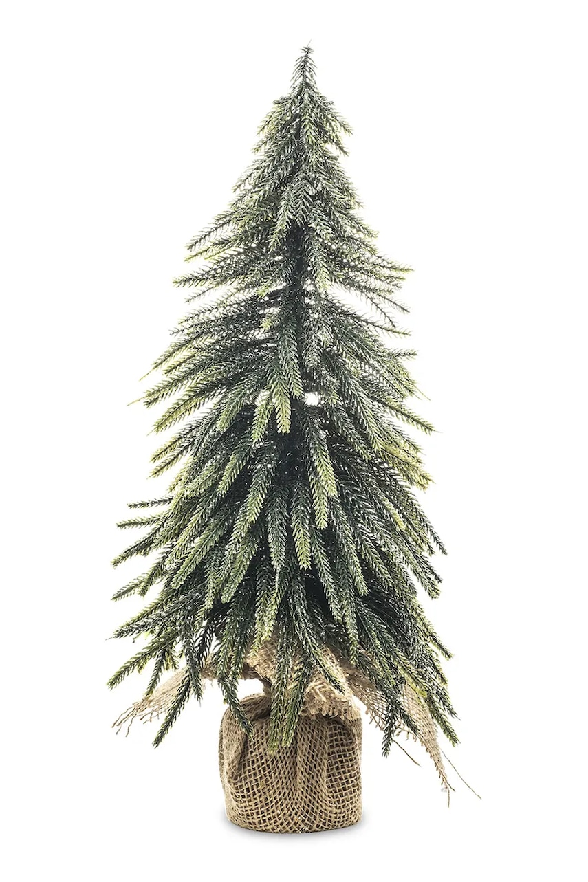 Levně Ozdobný vánoční stromeček 44 x 25 x 25 cm zelená barva