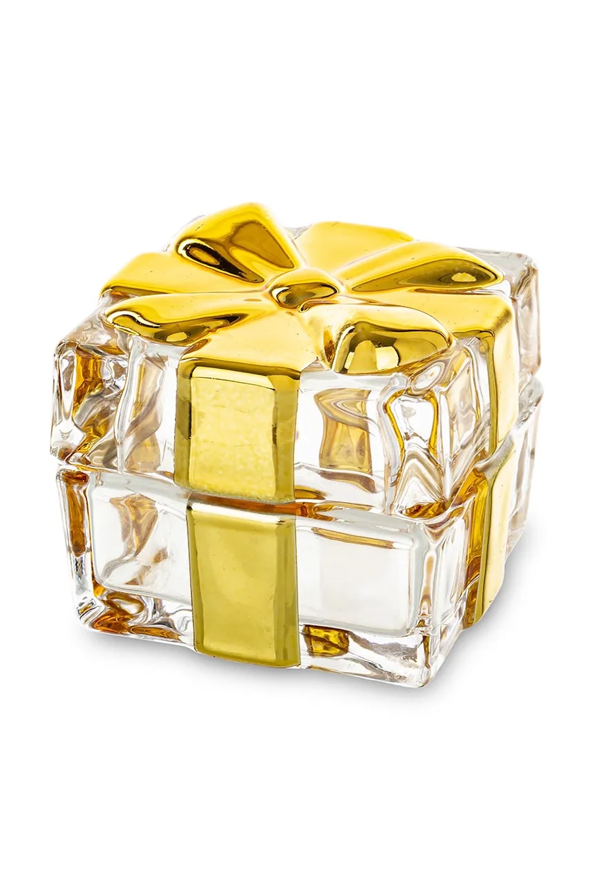 recipient cu capac 5,5 x 7 x 7 cm culoarea galben