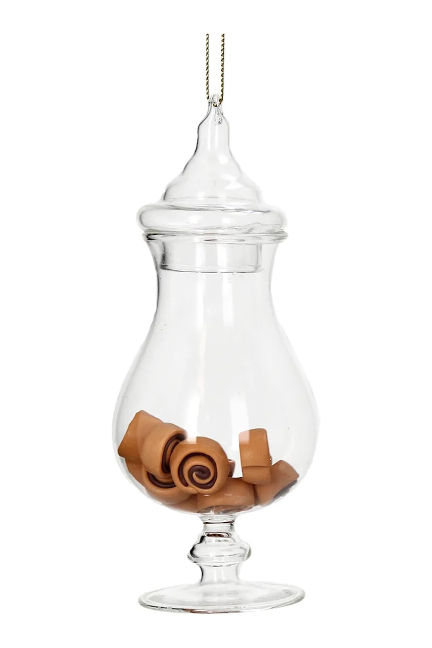home & lifestyle pandantiv de Crăciun 12,7 x 5 x 5 cm culoarea transparent
