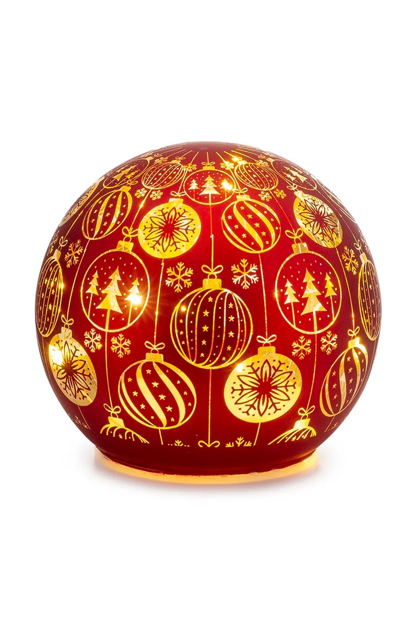 Palais Royal decorațiune de Crăciun cu led-uri 12 cm culoarea roșu