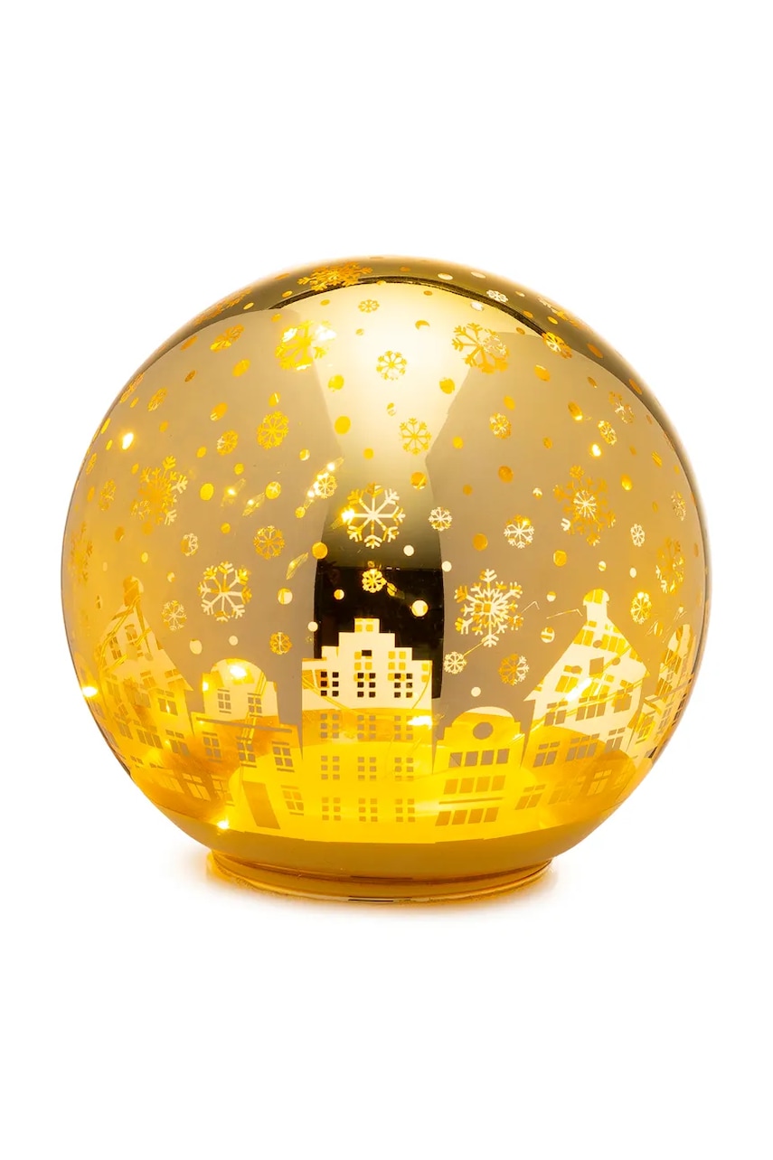 Palais Royal decorațiune de Crăciun cu led-uri 15 cm culoarea galben