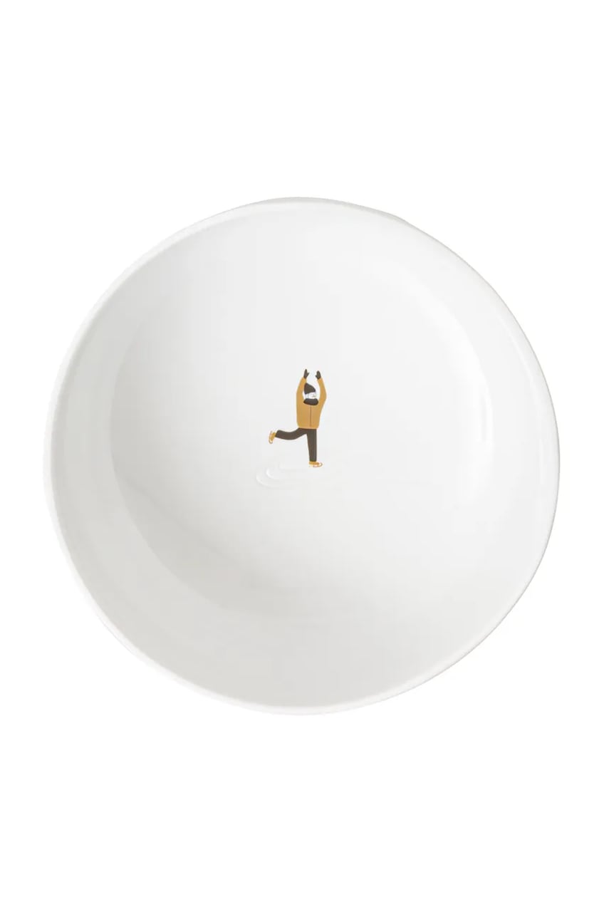 Raeder bol decorativ culoarea alb