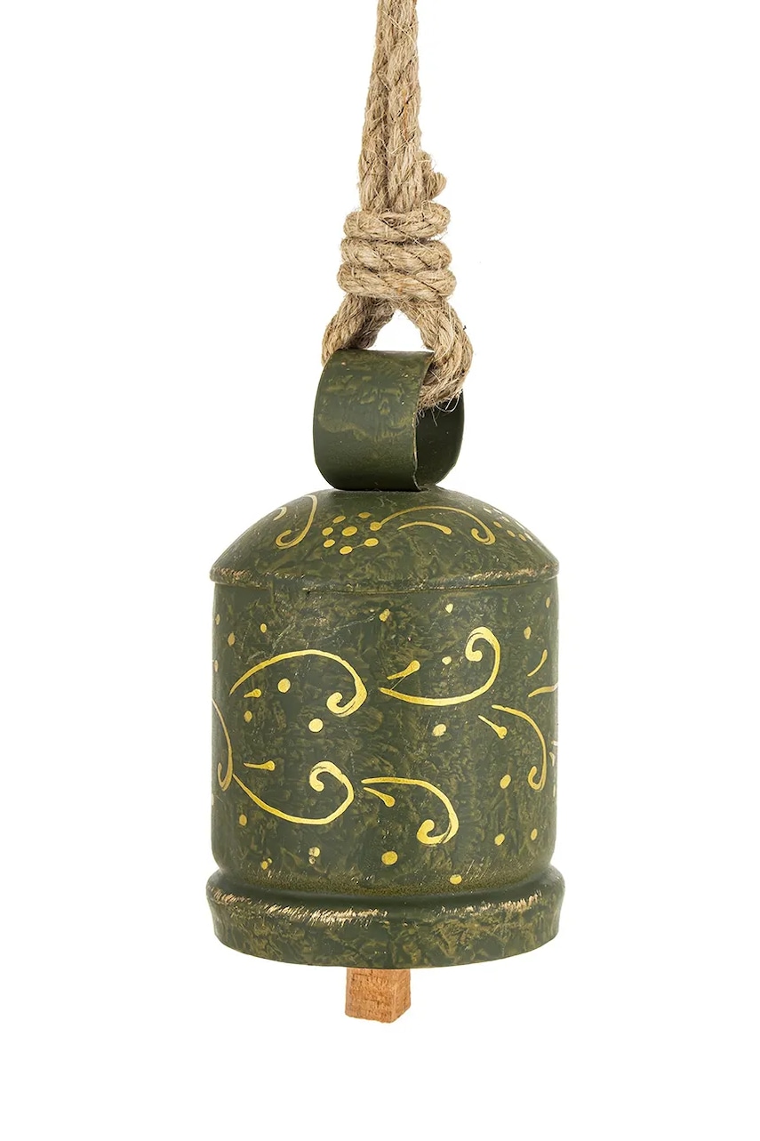 home & lifestyle Clopoțel de Crăciun 14 x 8 x 8 cm culoare verde