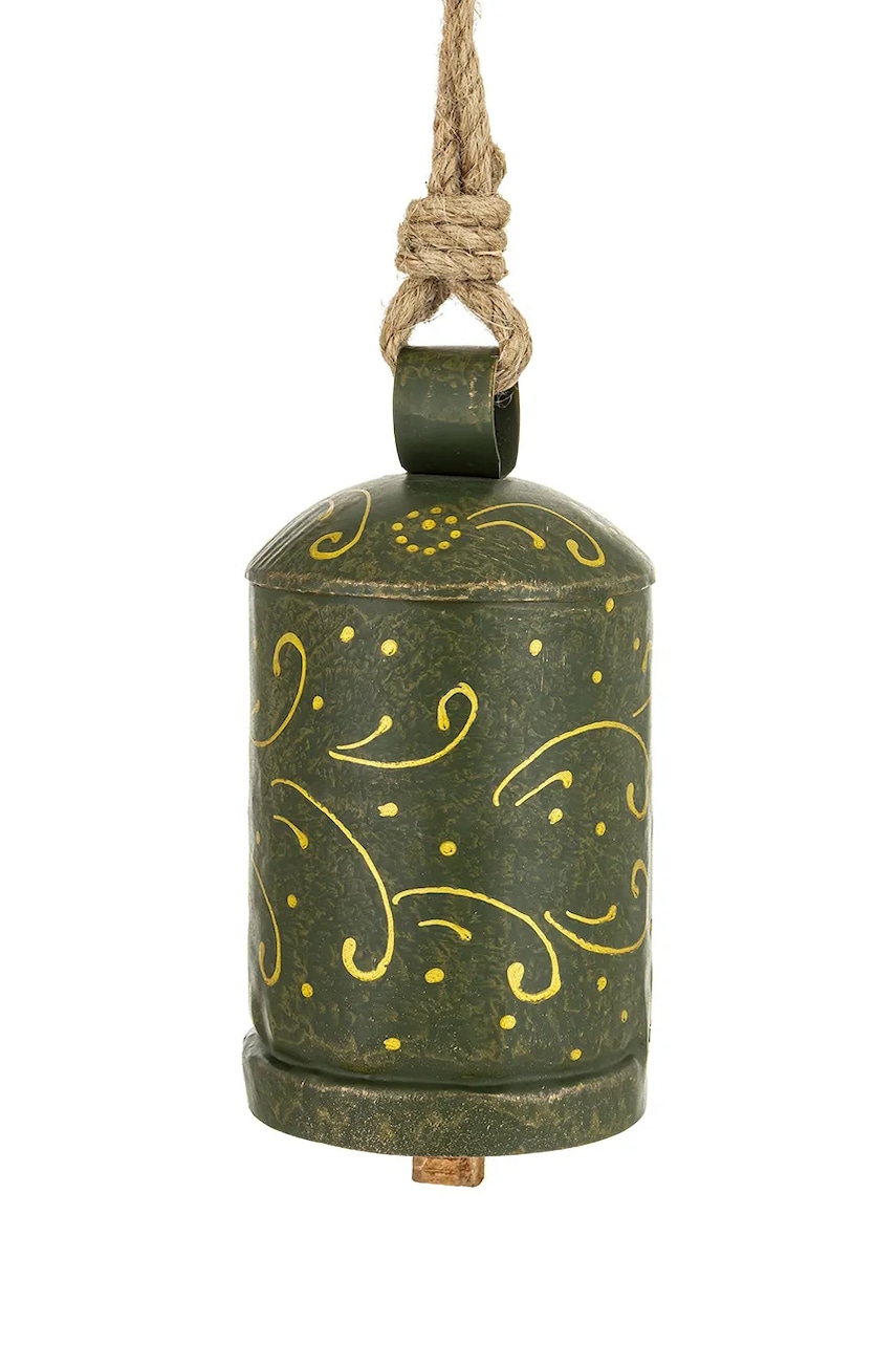 Clopoțel de Crăciun 18,5 x 10 x 10 cm culoare verde