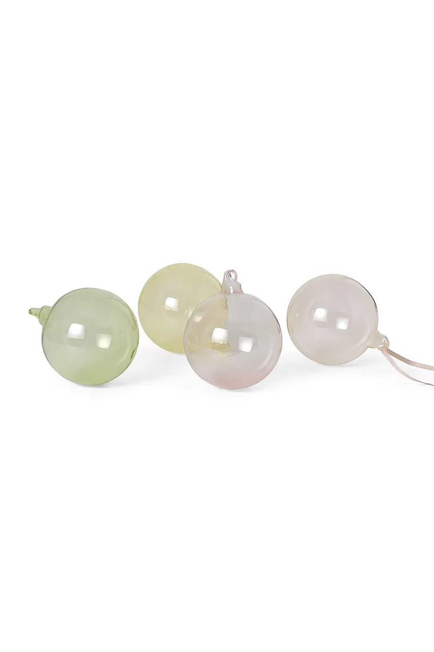 Ferm Living set kuglica za bor od puhanog stakla 4-pack L