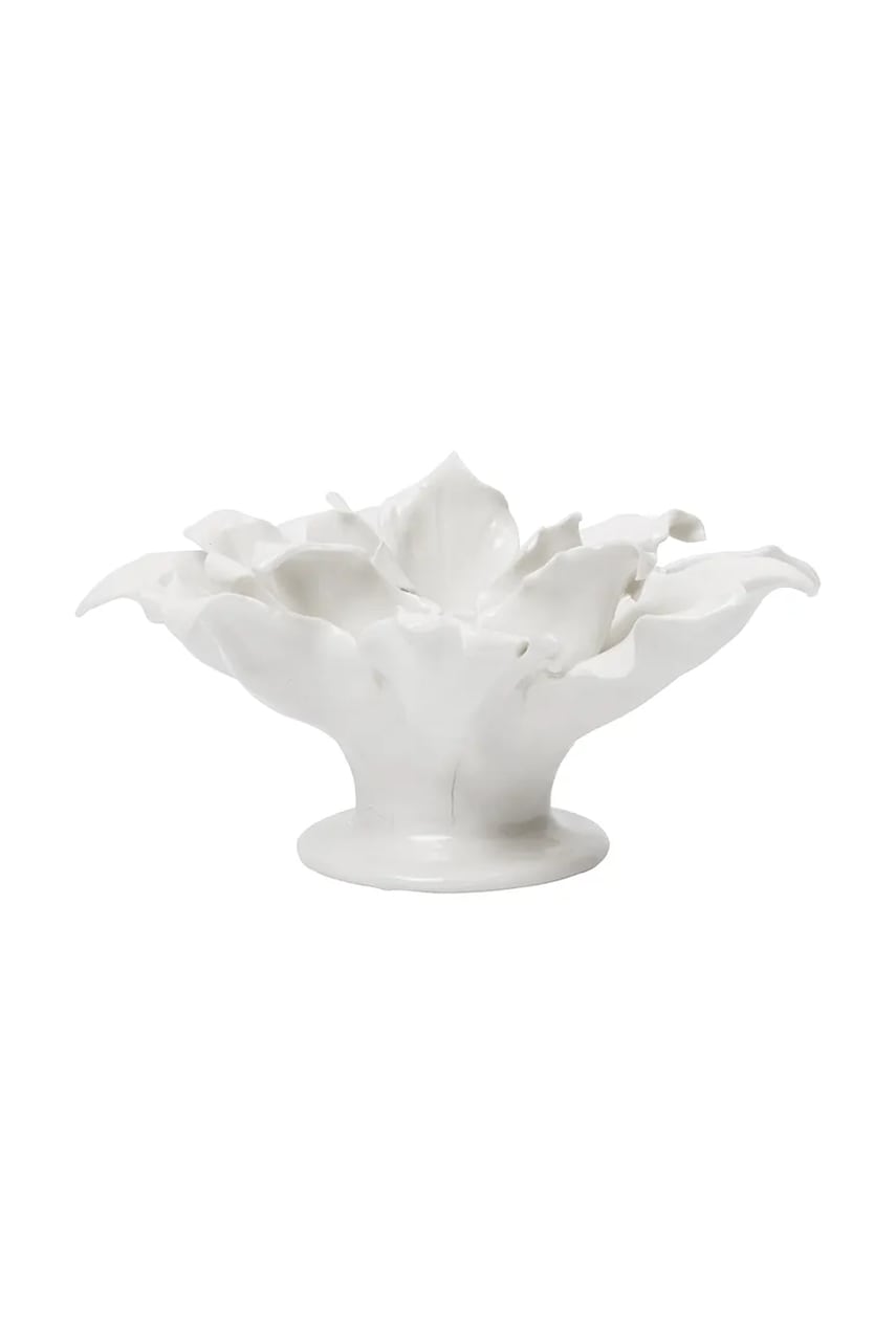 Ferm Living svijećnjak božićni od glazirane keramike Holly Leaf