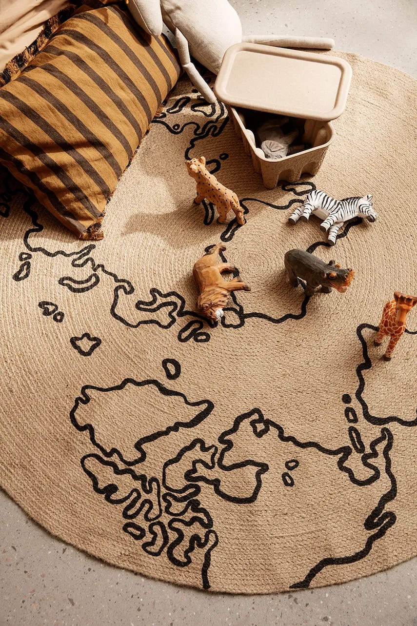 Коврик ferm LIVING World L цвет бежевый Коврик ferm LIVING World L цвет бежевый