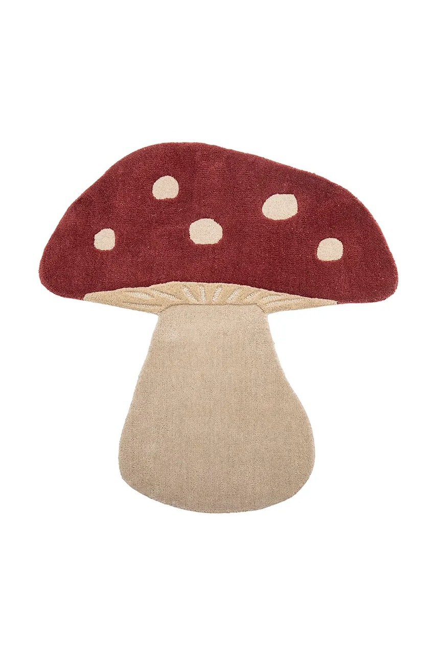 Bloomingville covor de lână Mushroom