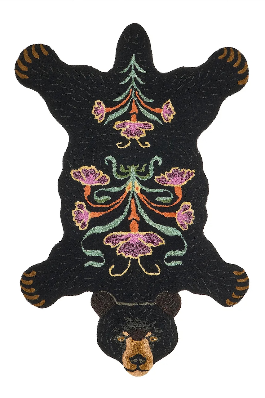 Doing Goods covor de lână Blooming 143 x 97 x 2 cm